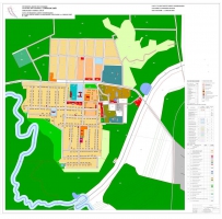 Схема функционального зонирования и градостроительных ограничений территории п. Алябьевский